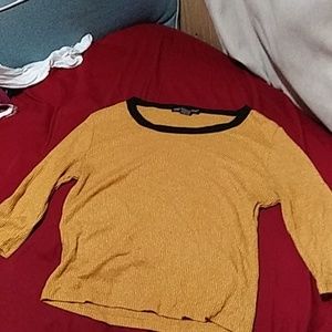 Mustard short sleeve shirt